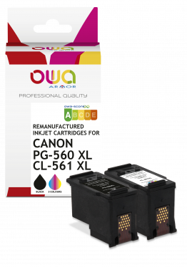Remanufactured Ink cartridges - consumer suitable with CANON PG-560 XL, CL-561  XL
